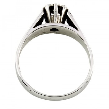 18ct white gold Diamond Solitaire Ring size N
